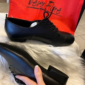 10.5 black leather men’s dance shoe 👞